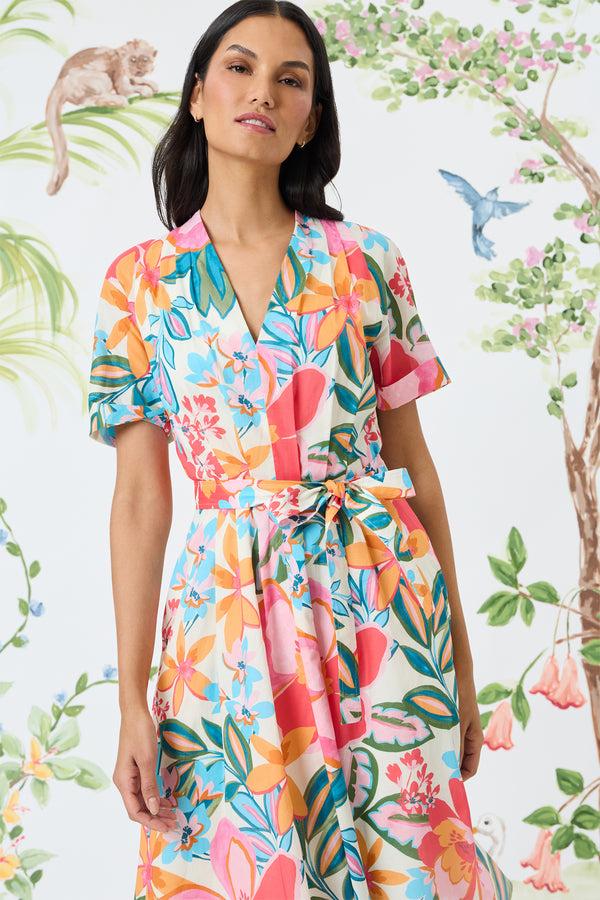 donna morgan Rosamund Below the Knee Fit & Flare Dress