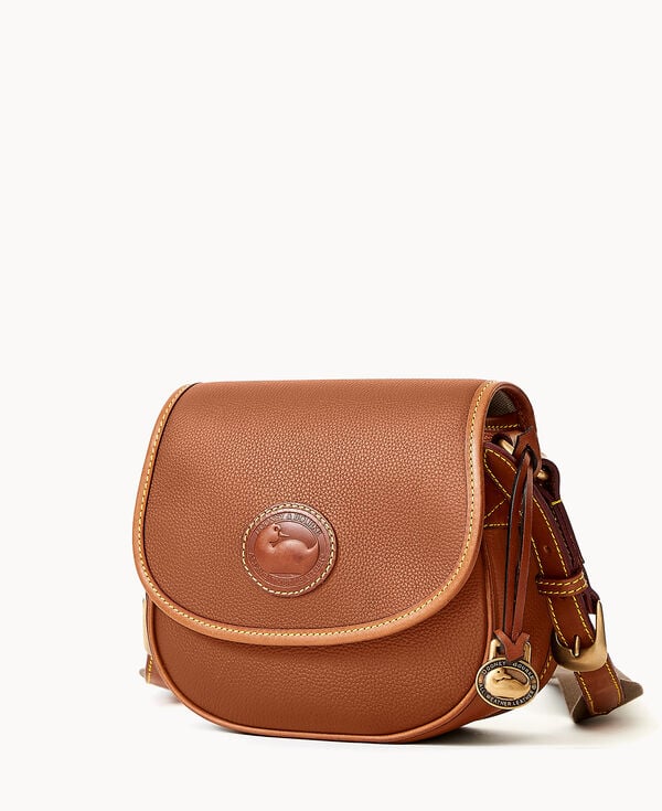 Dooney & Bourke All Weather Leather 3.0 Saddle Crossbody 20 Caramel