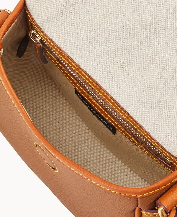 Dooney & Bourke All Weather Leather 3.0 Saddle Crossbody 20 Caramel