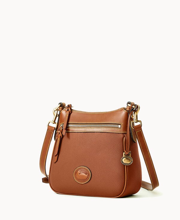 Dooney & Bourke All Weather Leather 3.0 Zip Top Crossbody 23 Caramel