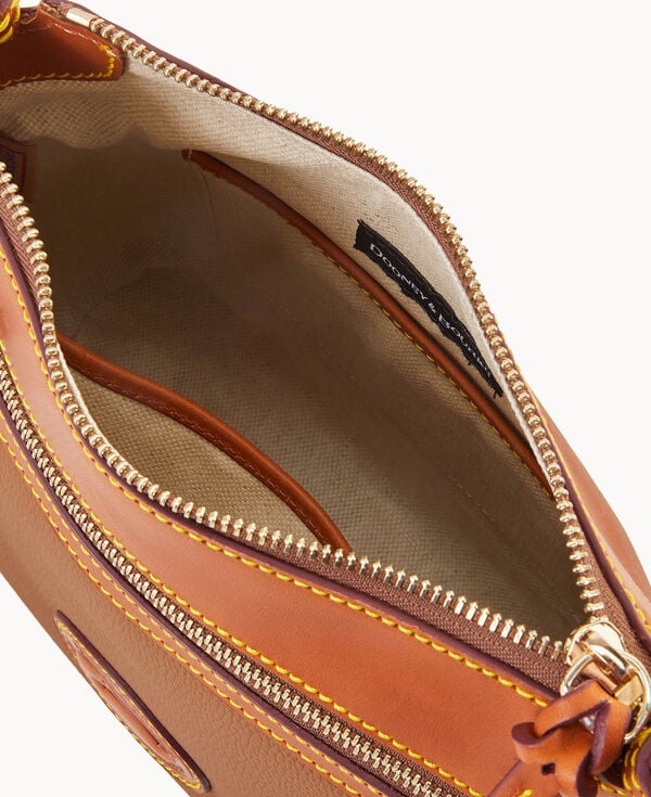 Dooney & Bourke All Weather Leather 3.0 Zip Top Crossbody 23 Caramel