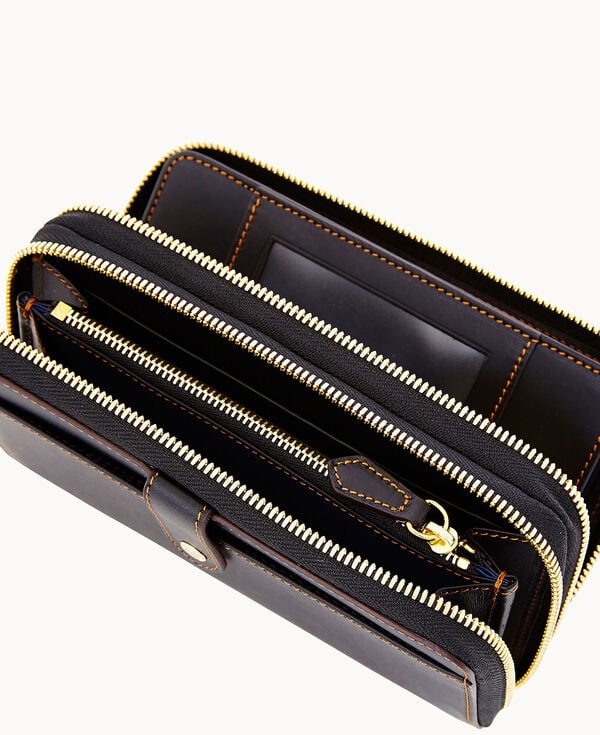 Dooney & Bourke Alto Large Double Zip Organizer Black