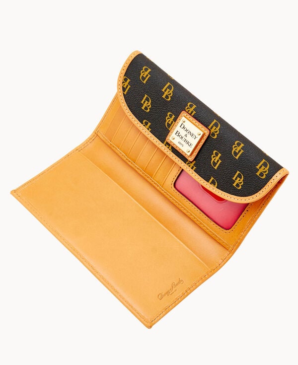 Dooney & Bourke Blakely Continental Clutch Brown Tmoro