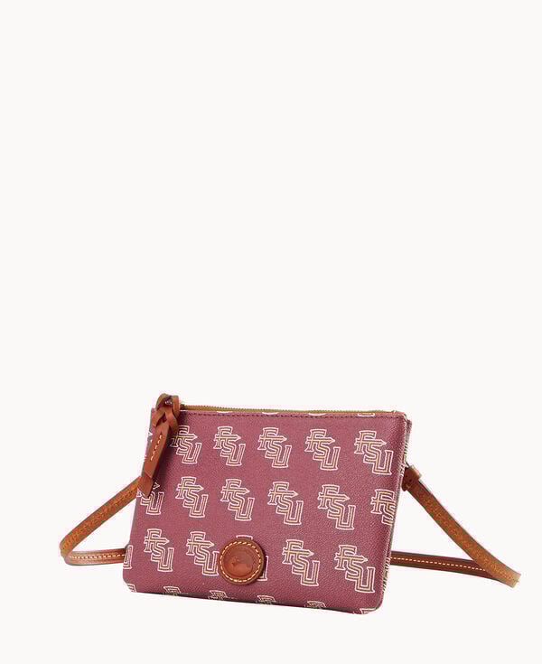 Dooney & Bourke Collegiate Florida State University Top Zip Crossbody Rouge