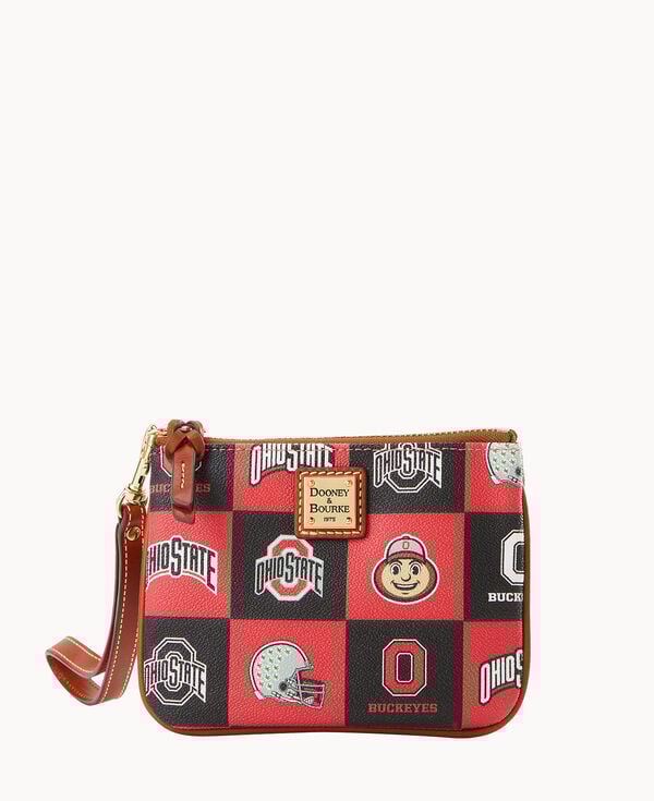 dooney & bourke Collegiate Ohio State University Stadium Wristlet Red