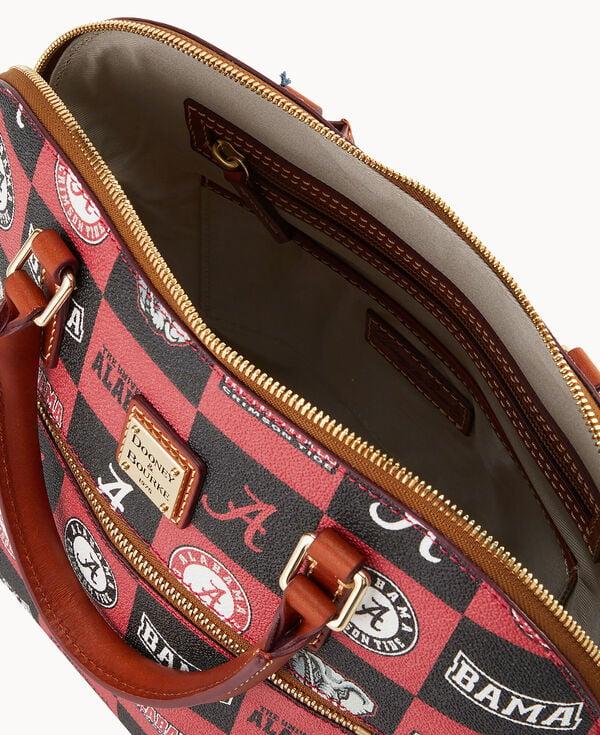 Dooney & Bourke Collegiate University Of Alabama Domed Zip Satchel Red