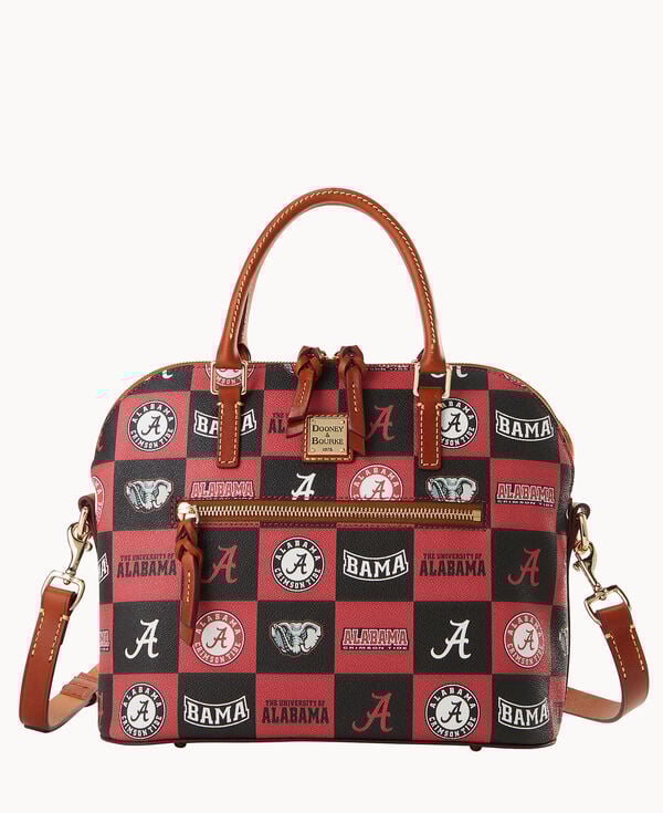 dooney & bourke Collegiate University of Alabama Domed Zip Satchel Red