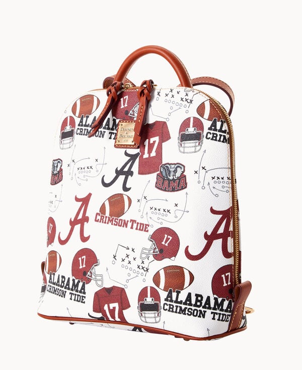 Dooney & Bourke Collegiate University Of Alabama Zip Pod Backpack White Multi