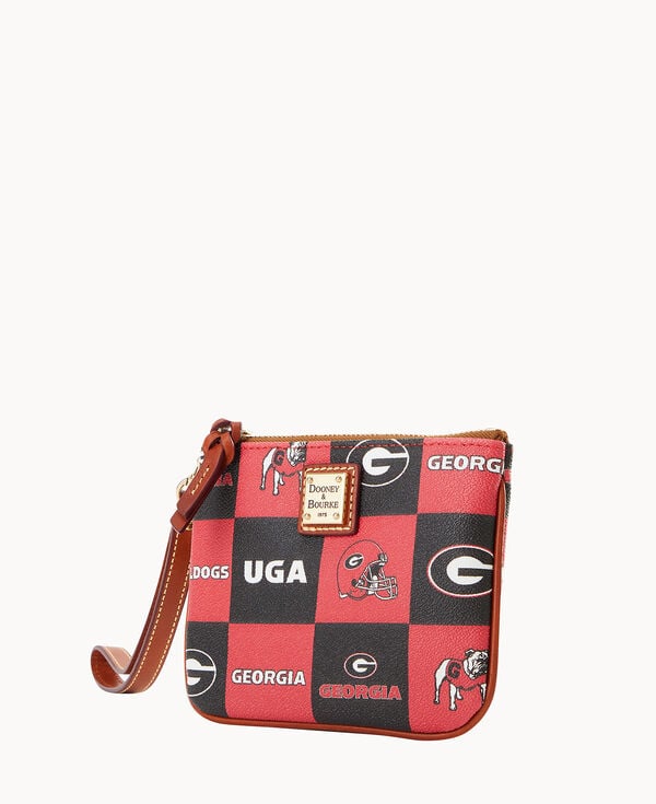 Dooney & Bourke Collegiate University Of Georgia Stadium Wristlet Red