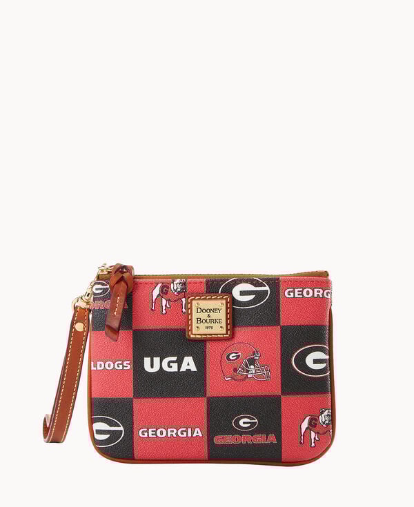 dooney & bourke Collegiate University of Georgia Stadium Wristlet Red