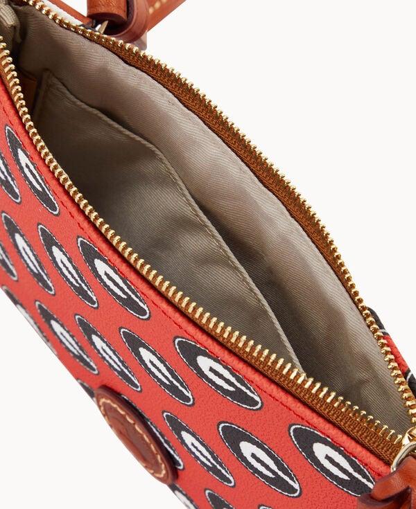 Dooney & Bourke Collegiate University Of Georgia Top Zip Crossbody Red