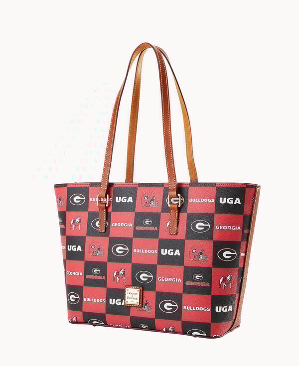 Dooney & Bourke Collegiate University Of Georgia Zip Tote Red