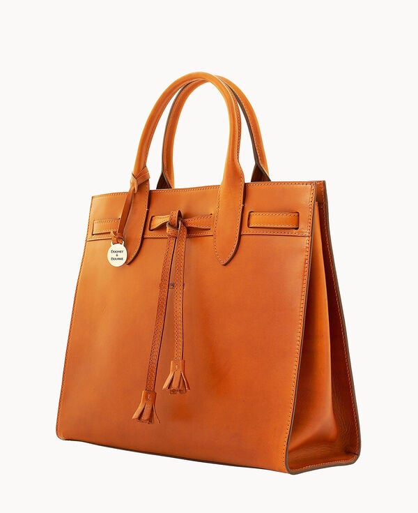 Dooney & Bourke Alto Tassel Tote Saddle
