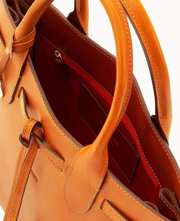 Dooney & Bourke Alto Tassel Tote Saddle