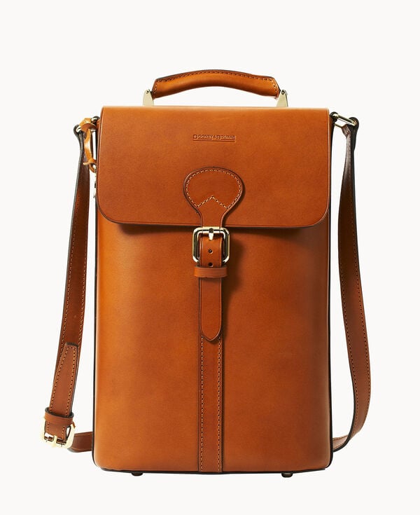 dooney & bourke Alto Wine Bottle Picnic Tote Saddle