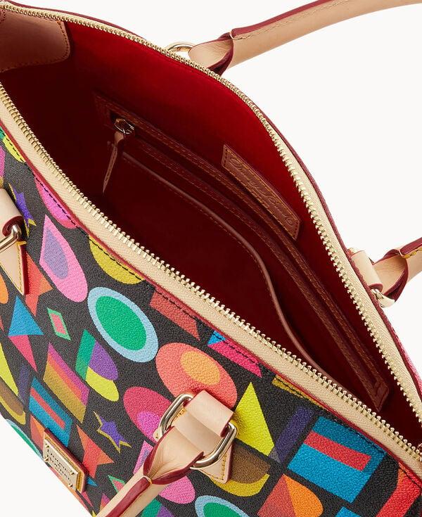 Dooney & Bourke Art Deco Domed Satchel Black