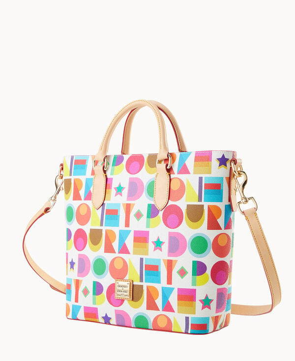 Dooney & Bourke Art Deco Editor's Tote White