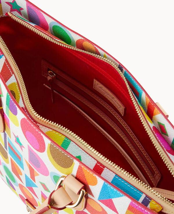 Dooney & Bourke Art Deco Editor's Tote White