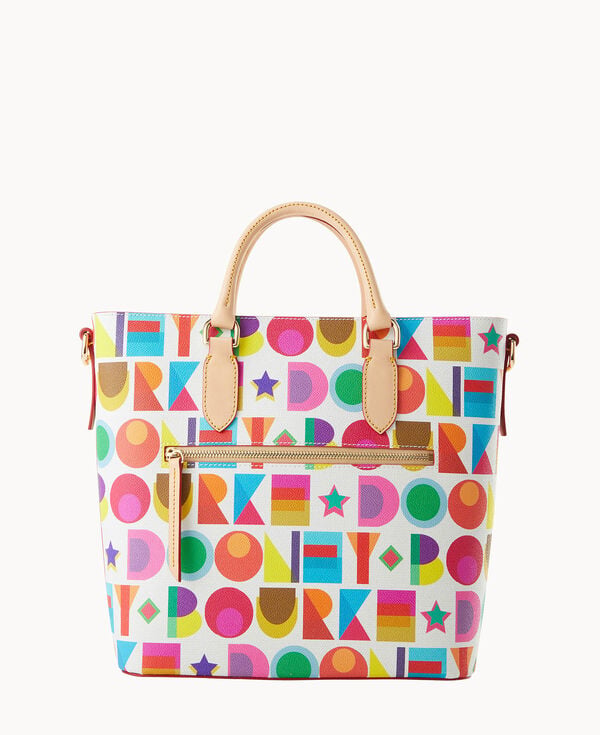 Dooney & Bourke Art Deco Editor's Tote White