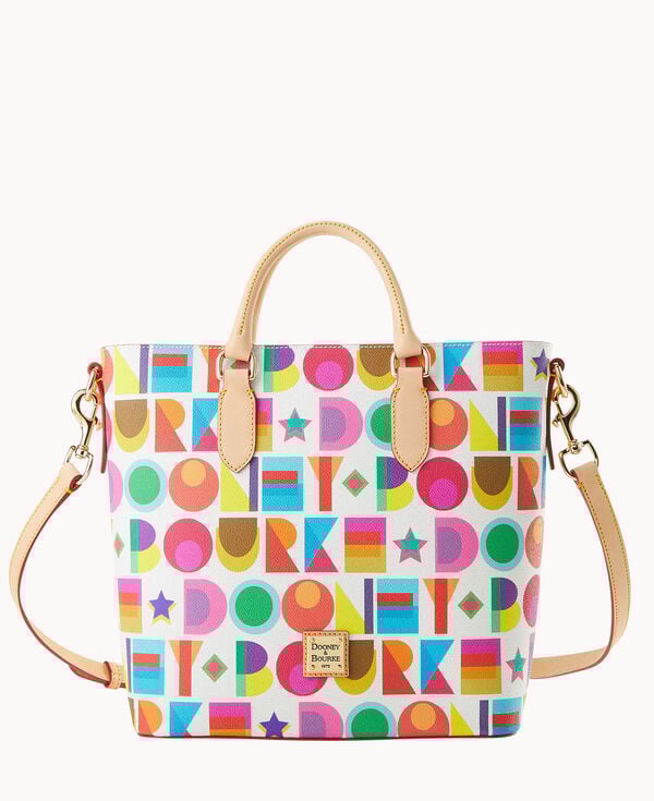 dooney & bourke Art Deco Editor's Tote White