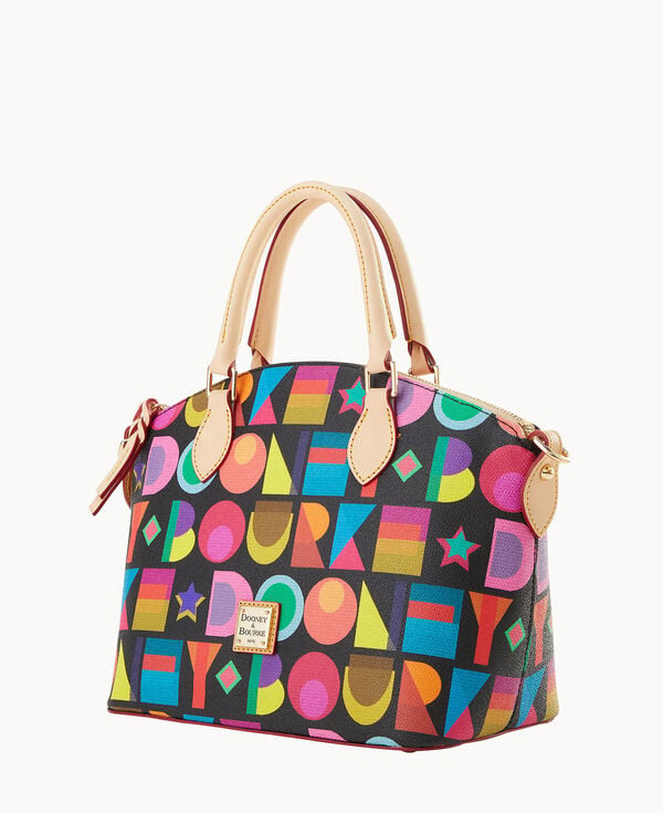 Dooney & Bourke Art Deco Geena Satchel Black