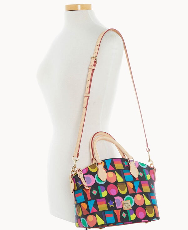 Dooney & Bourke Art Deco Geena Satchel Black
