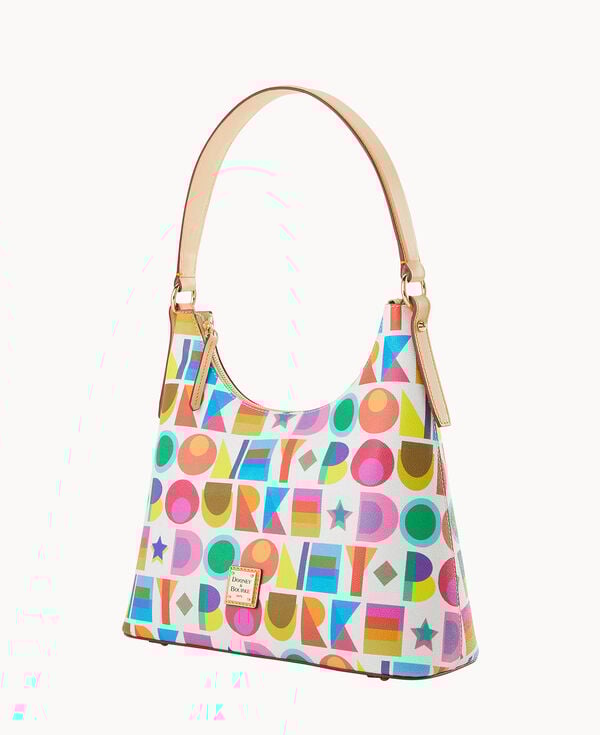 Dooney & Bourke Art Deco Hobo White