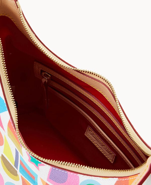 Dooney & Bourke Art Deco Hobo White