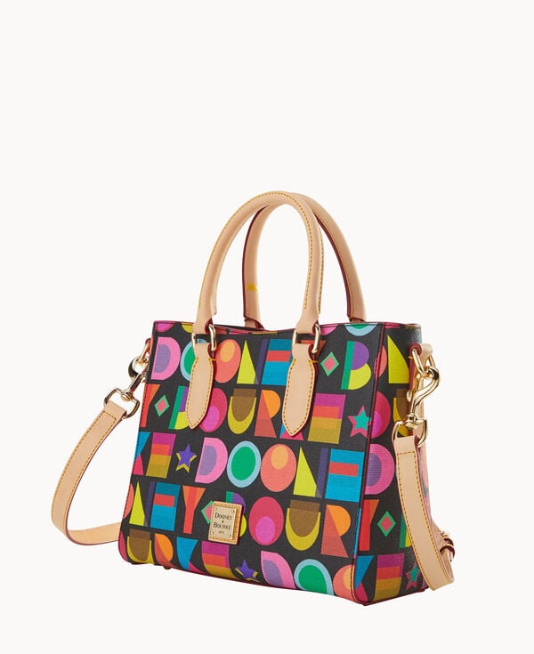 Dooney & Bourke Art Deco Top Handle Tote Black