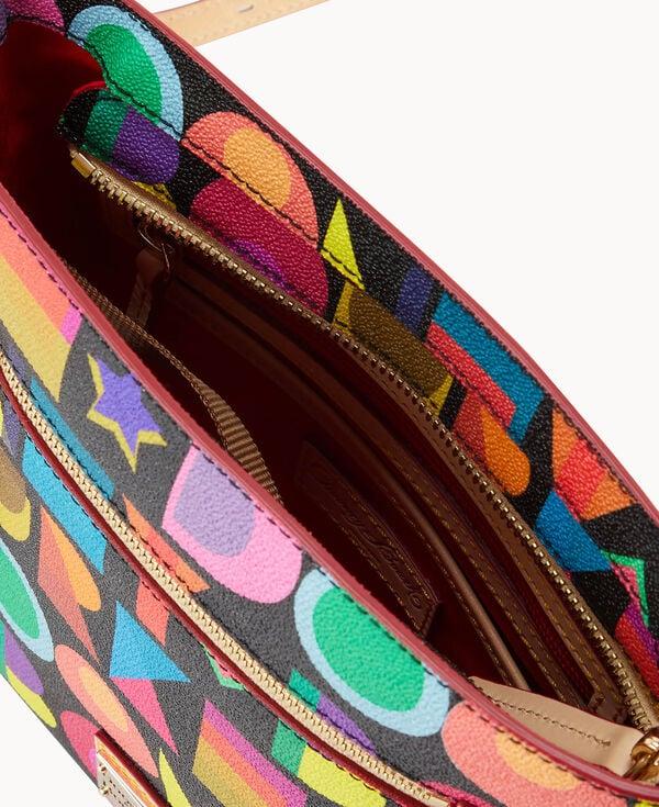 Dooney & Bourke Art Deco Zip Crossbody Black