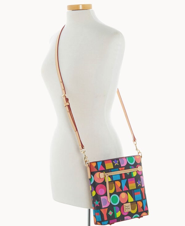 Dooney & Bourke Art Deco Zip Crossbody Black