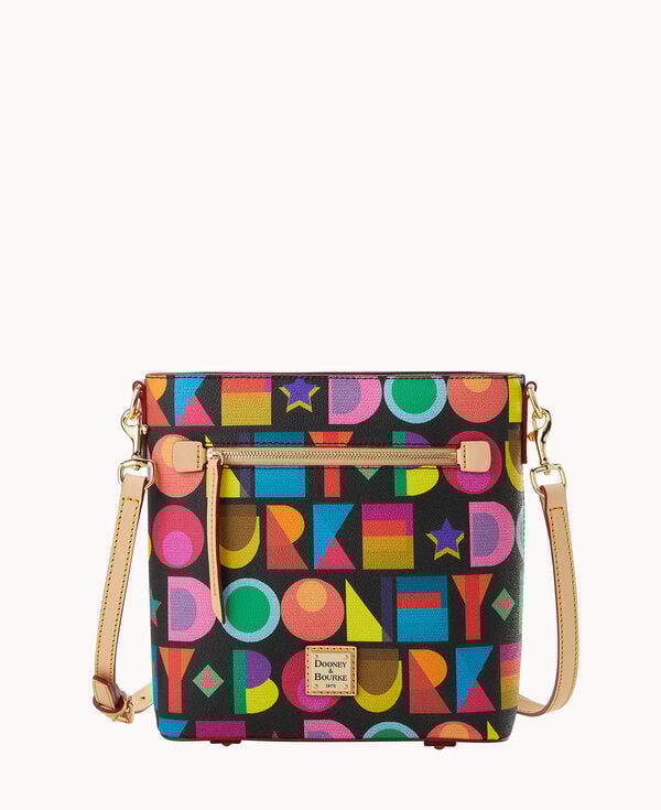 dooney & bourke Art Deco Zip Crossbody Black