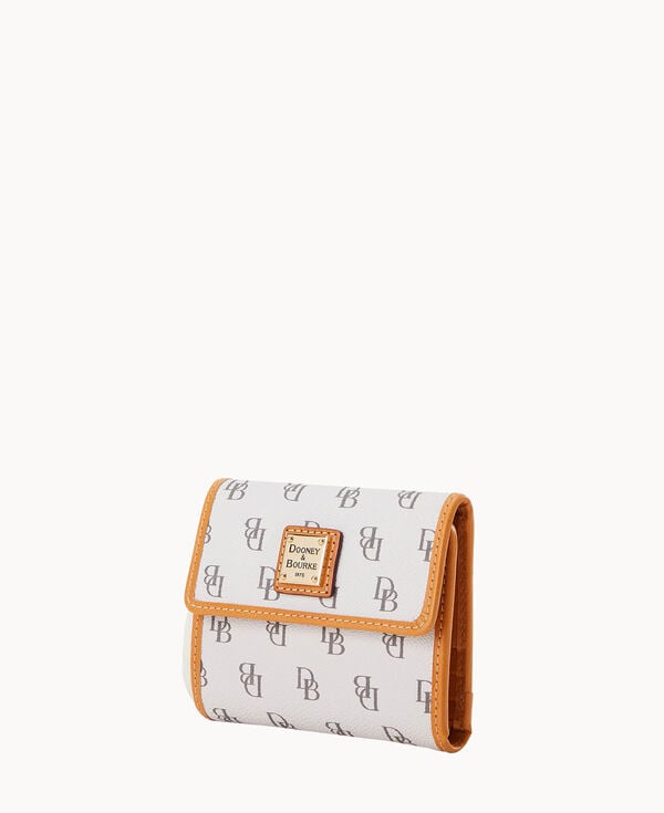 Dooney & Bourke Blakely Small Flap Wallet Bone