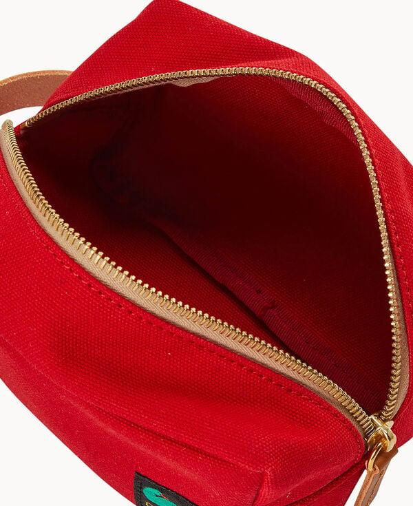 Dooney & Bourke Canvas Cosmetic Case Red