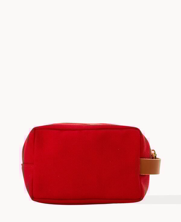 Dooney & Bourke Canvas Cosmetic Case Red