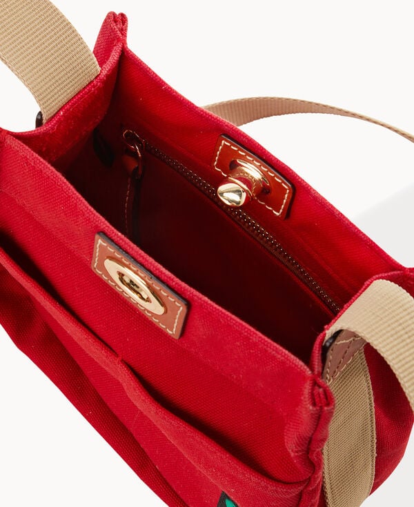 Dooney & Bourke Canvas Crossbody 20 Red