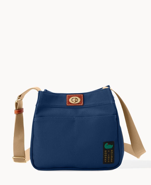 dooney & bourke Canvas Crossbody 24 Navy