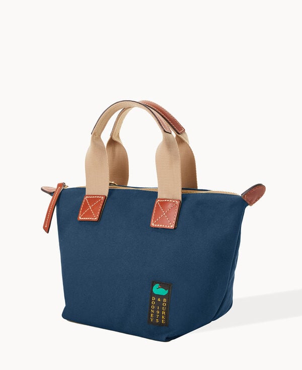 Dooney & Bourke Canvas Crossbody Satchel 20 Navy