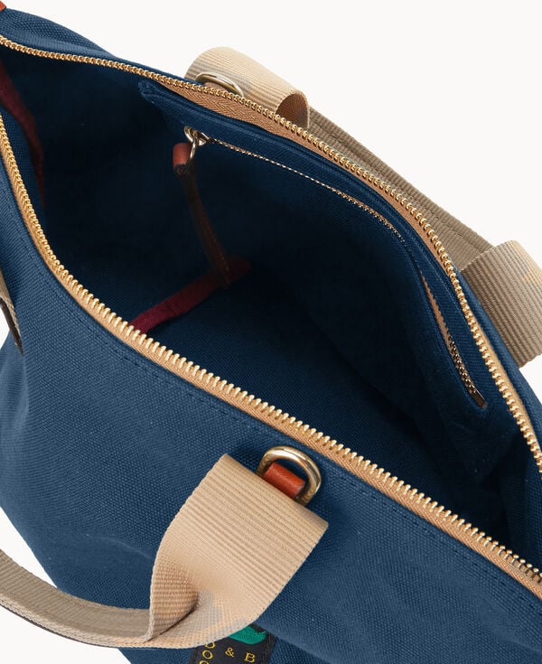 Dooney & Bourke Canvas Crossbody Satchel 20 Navy