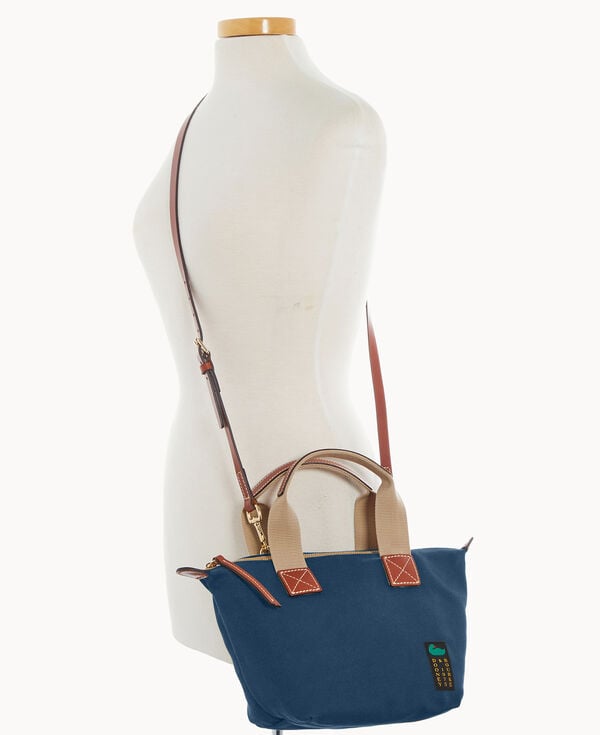 Dooney & Bourke Canvas Crossbody Satchel 20 Navy