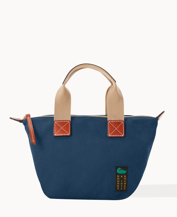 dooney & bourke Canvas Crossbody Satchel 20 Navy