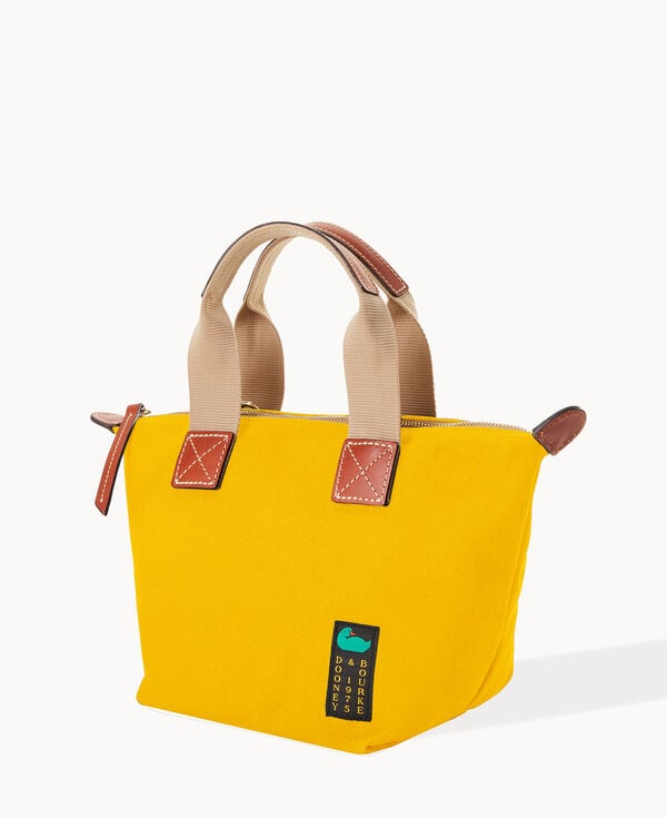 Dooney & Bourke Canvas Crossbody Satchel 20 Yellow