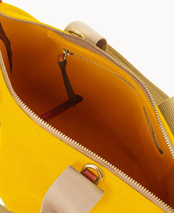 Dooney & Bourke Canvas Crossbody Satchel 20 Yellow