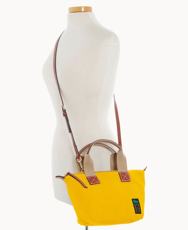 Dooney & Bourke Canvas Crossbody Satchel 20 Yellow