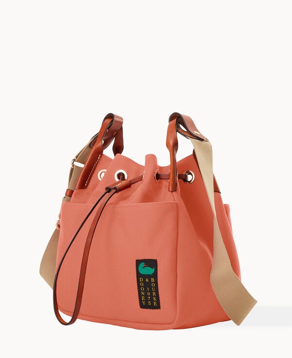 Dooney & Bourke Canvas Drawstring 25 Terracotta