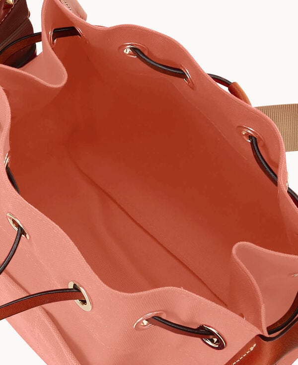 Dooney & Bourke Canvas Drawstring 25 Terracotta