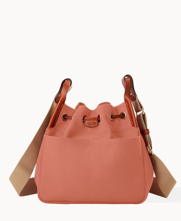 Dooney & Bourke Canvas Drawstring 25 Terracotta