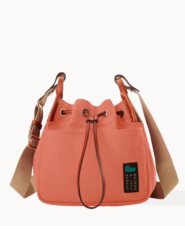 dooney & bourke Canvas Drawstring 25 Terracotta