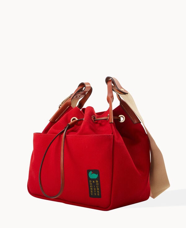 Dooney & Bourke Canvas Drawstring 30 Red