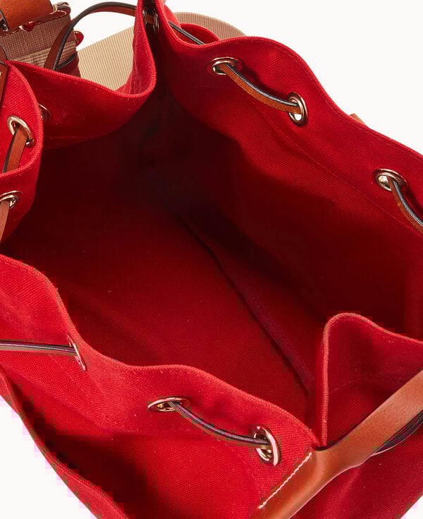 Dooney & Bourke Canvas Drawstring 30 Red
